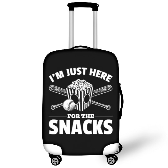 Popcorn Baseball Snack Food Lover Luggage Covers