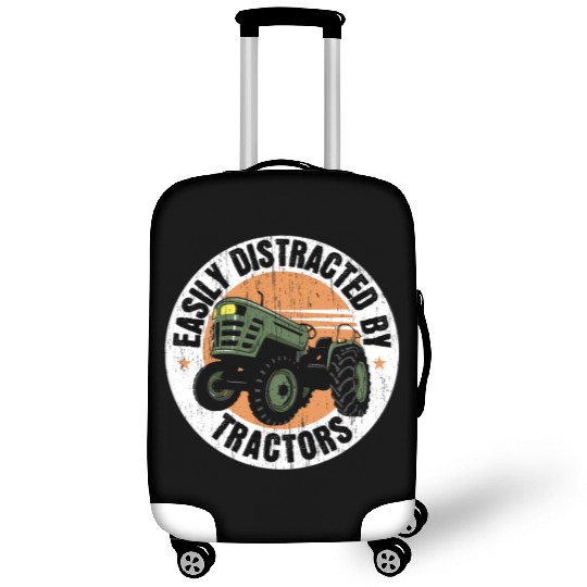 Easily Distracted By Tractors Farming Farmer Luggage Covers