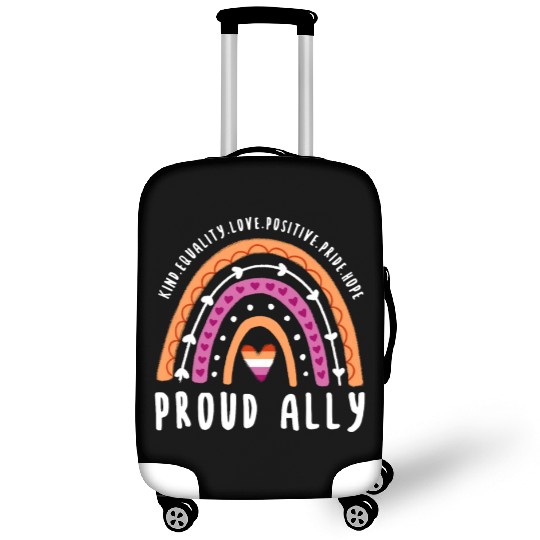 Proud Ally Lesbian Pride Rainbow Luggage Covers