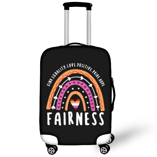 Fairness Lesbian Pride Rainbow Luggage Covers