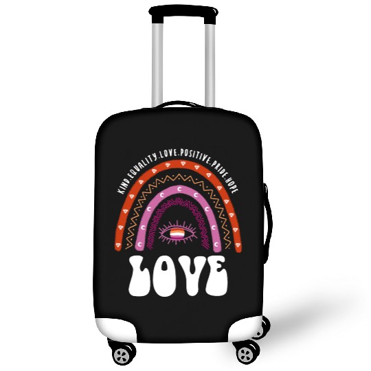 Love Lesbian Rainbow Lesbian Pride Month Luggage Covers