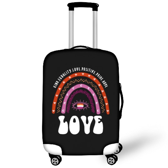 Love Lesbian Rainbow Lesbian Pride Month Luggage Covers