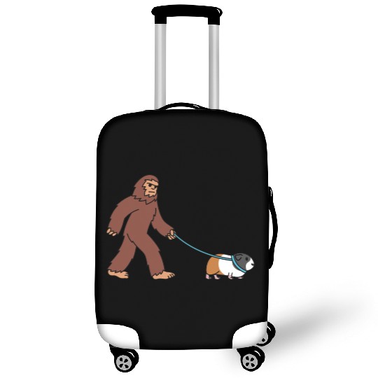 Bigfoot Sasquatch Walking Guinea Pig Luggage Covers