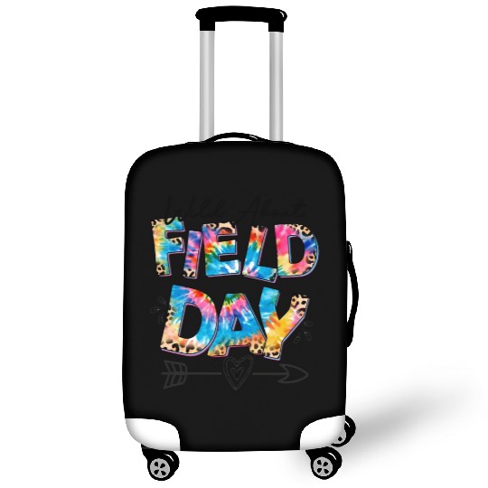 Tie dye leopard Wild About Field Day Teacher Kids Luggage Covers