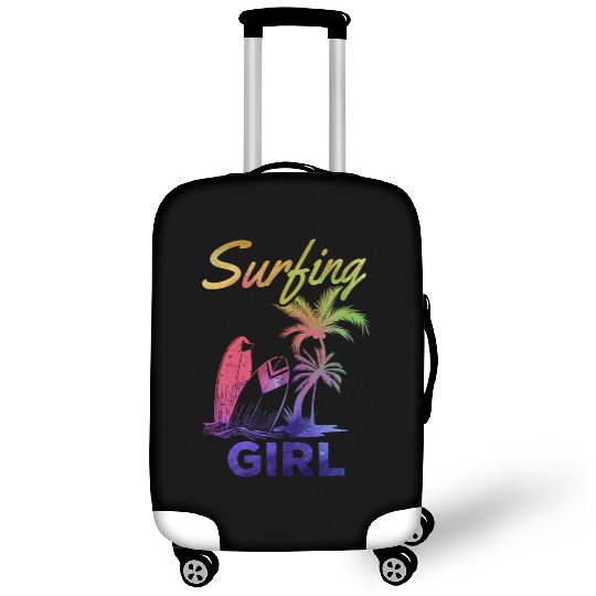 Surfboard Surfer Girl Wave Surfing Girls Surfing Luggage Covers