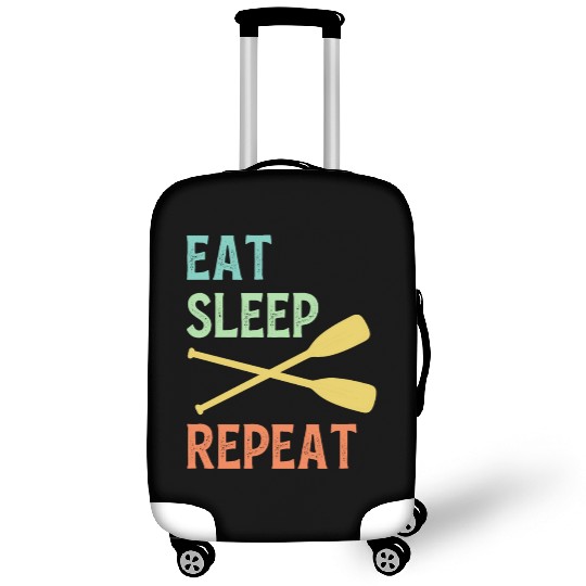 Eat Sleep Paddle Repeat Vintage Canoe Kayak Luggage Covers