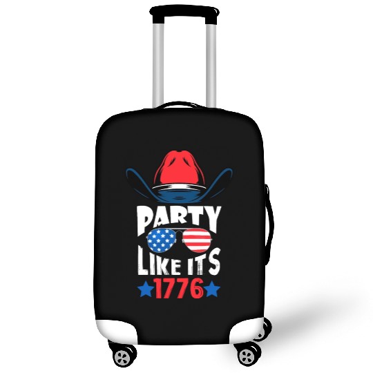 Happy 4th July 1776 Luggage Covers Men Women & Kids