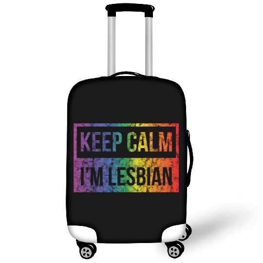 LGBT Gay Pride Lesbian Keep Calm I'm Lesbian Luggage Covers
