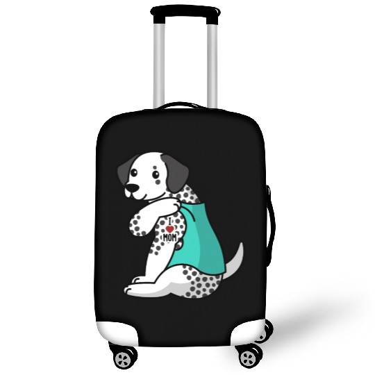I Love Mom Tattoo Dalmatian Luggage Covers