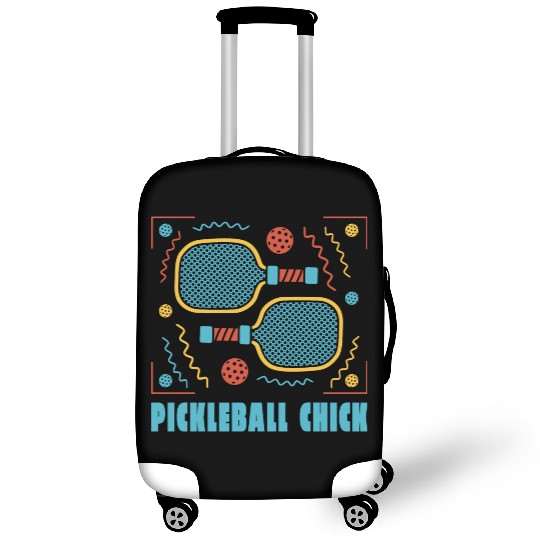 Pickleball chick play fun Pickleball chick play fu Luggage Covers