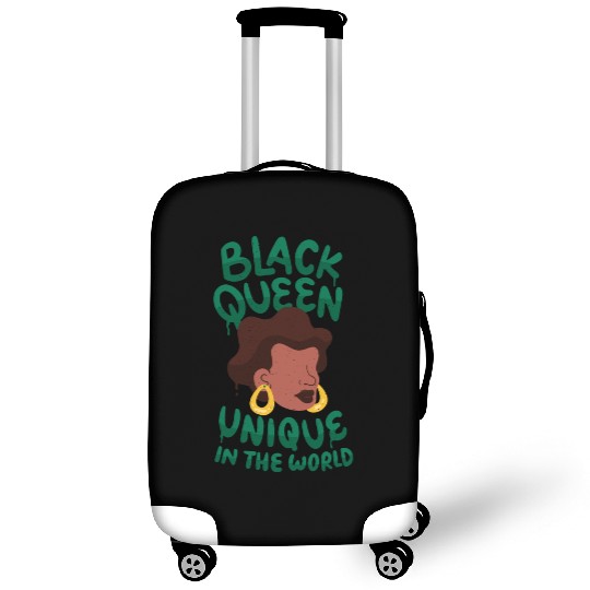 Black unique in the world Queen Black queen unique Luggage Covers