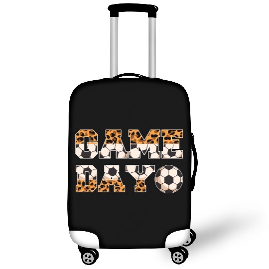 Leopard Soccer Game Day Sports Lover Luggage Covers