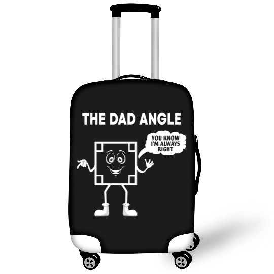 The Dad Angle Funny Fathers Day Dad who Loves Math Luggage Covers