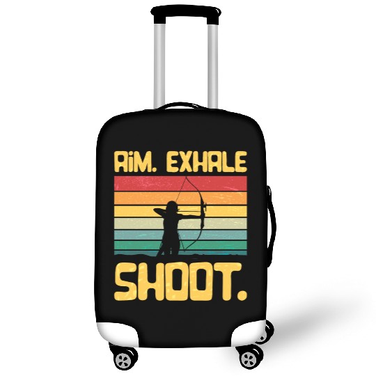 Archery Girl Aim Exhale Shoot Archer Retro Vintage Luggage Covers