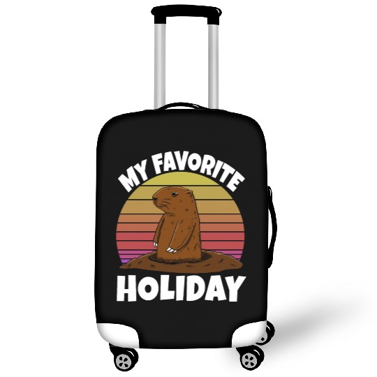My Favourite Holiday Groundhog Luggage Covers