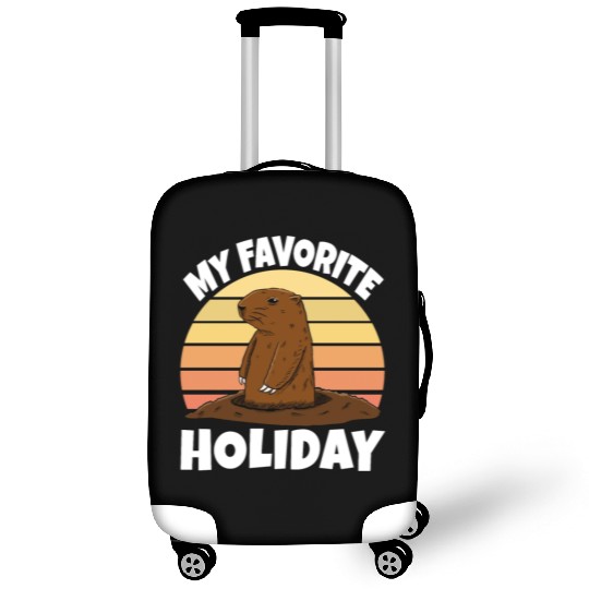 My Favourite Holiday Groundhog Luggage Covers