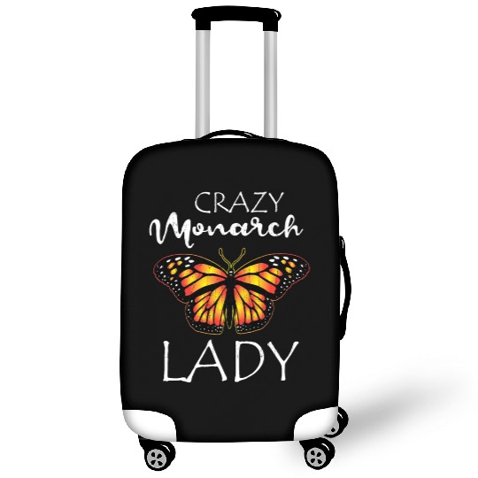 Crazy Monarch Butterfly Lady Butterflie Lover Cute Luggage Covers