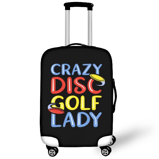 Crazy Disc Golf Lady Disc Golfer Luggage Covers