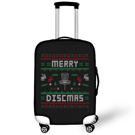 Merry Discmas Disc Golf Ugly Dad Uncle Christmas Luggage Covers