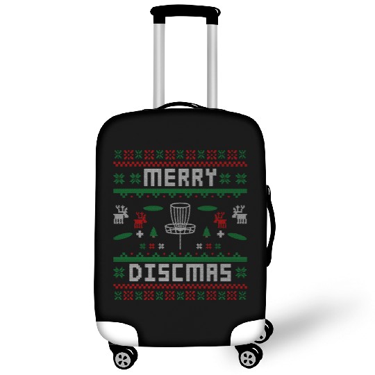 Merry Discmas Disc Golf Ugly Dad Uncle Christmas Luggage Covers