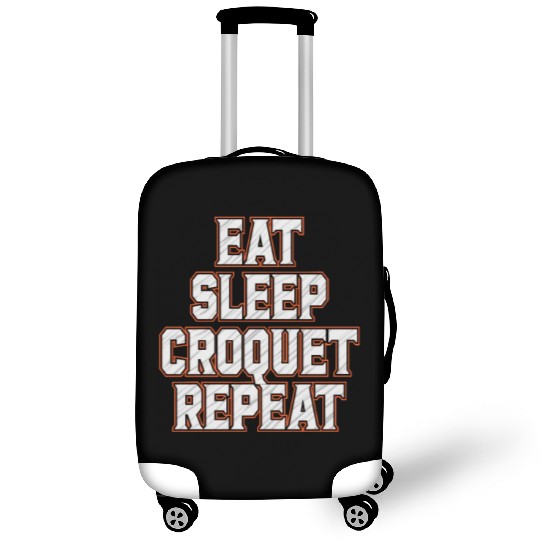 Croquet Repeat : Eat Sleep Croquetfather'smother's Luggage Covers