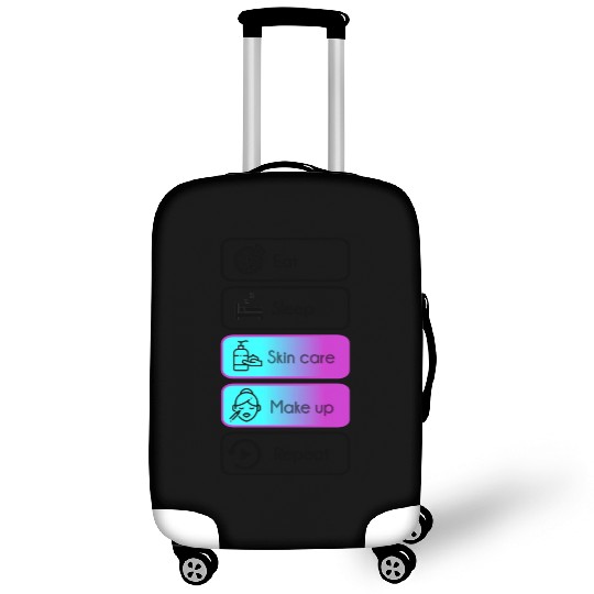 Eat, sleep, skin care, make up, repeat Luggage Covers