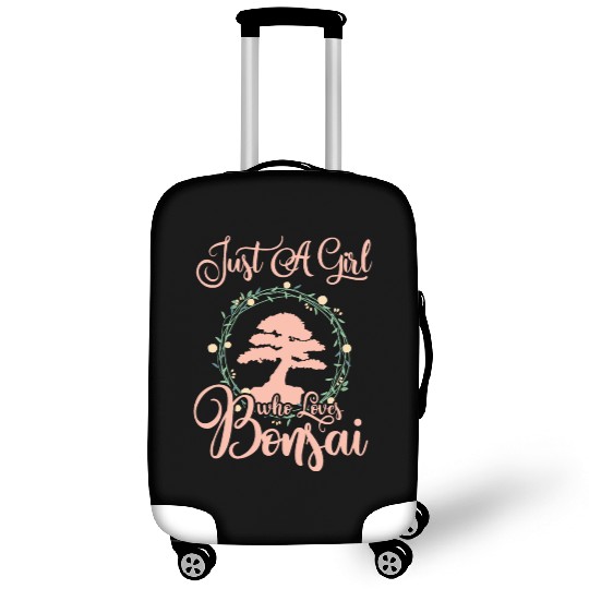 Bonsai Just A Girl Loves Who Tree Gift For Women Luggage Covers