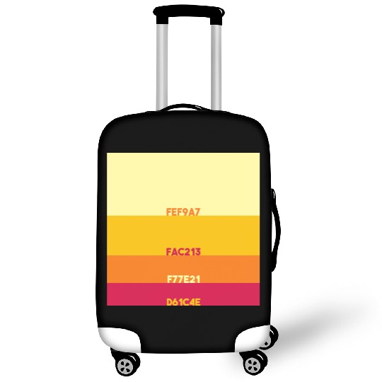 Hex Summer Sunset Luggage Covers