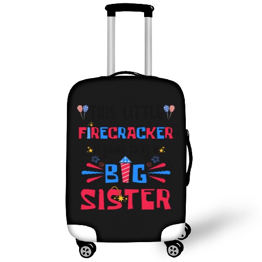 This Little Firecracker is going to be Big Sister Luggage Covers