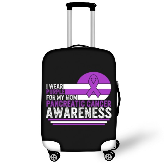 Pancreatic Cancer Luggage Covers, I Wear Purple For My Mom
