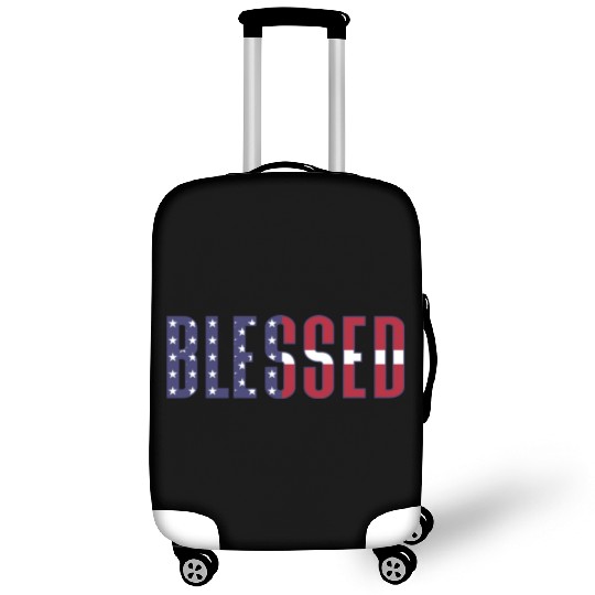 WHITE CHRISTIAN AMERICAN PATRIOT Luggage Covers