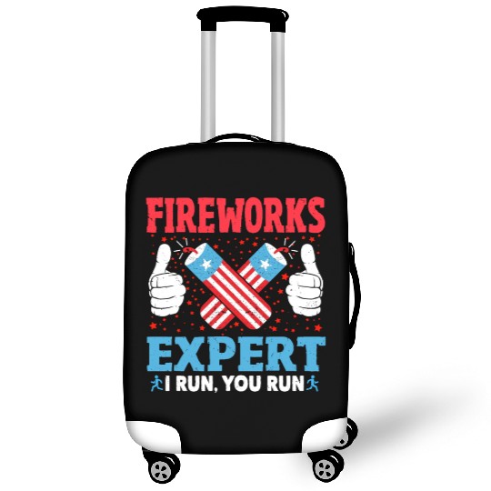 Fireworks Expert I Run You Run Funny 4th Of July Luggage Covers