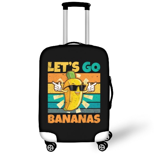 Vintage Let's Bananas Funny Banana Luggage Covers