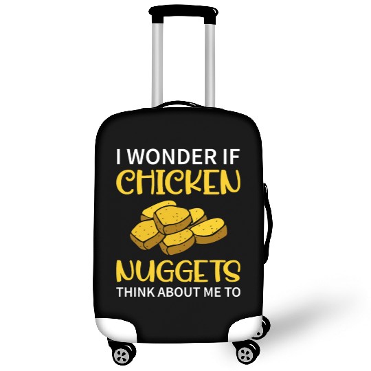 I Wonder If Chicken Nuggets Think About Me To - Fa Luggage Covers