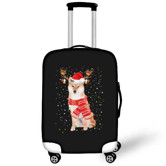 Akita Luggage Covers Akita Reindeer Christmas Light