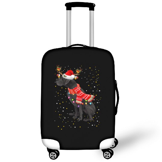 Great Dane Reindeer Christmas Light Luggage Covers
