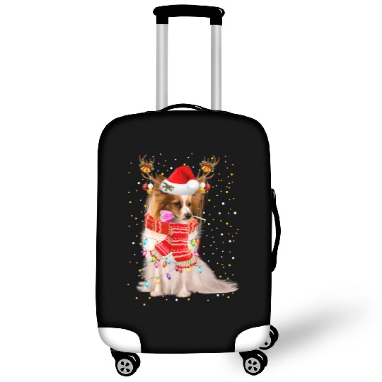 Papillion Luggage Covers Papillion Reindeer Christmas Light