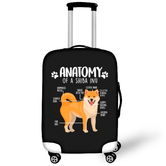 Shiba Inu Funny Anatomy Shiba Inu Dog Lover Luggage Covers