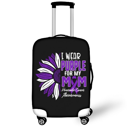 Pancreatic Cancer Luggage Covers, I Wear Purple For My Mom