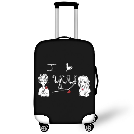 i love you couple manga love Luggage Covers