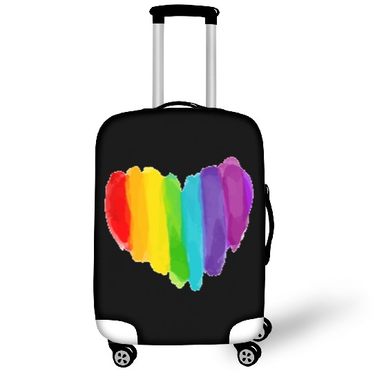 Pride Rainbow Heart Luggage Covers