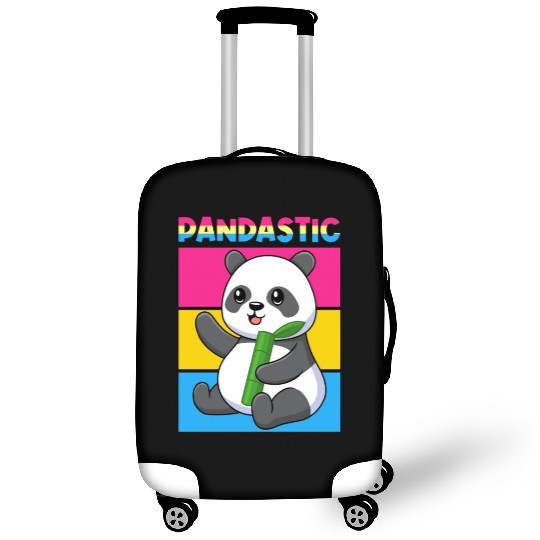 Pandastic Panda Bear Funny LGBTQ Pride Flag Pun Luggage Covers