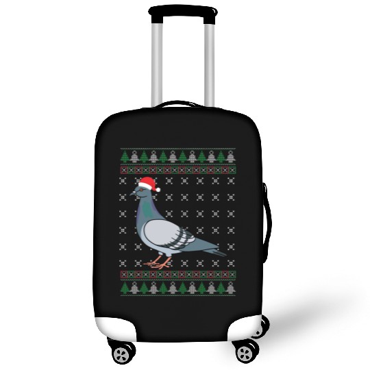 Christmas Pigeon Funny Bird Lover Xmas Gift Luggage Covers