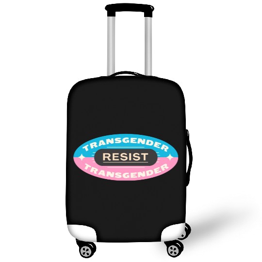 trans pride resist Luggage Covers