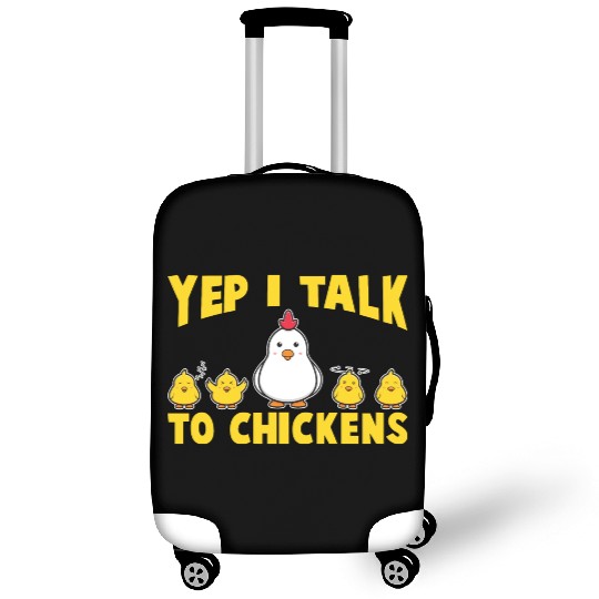 I Talk To Chickens Chickens Rooster Farmer Chicks Luggage Covers