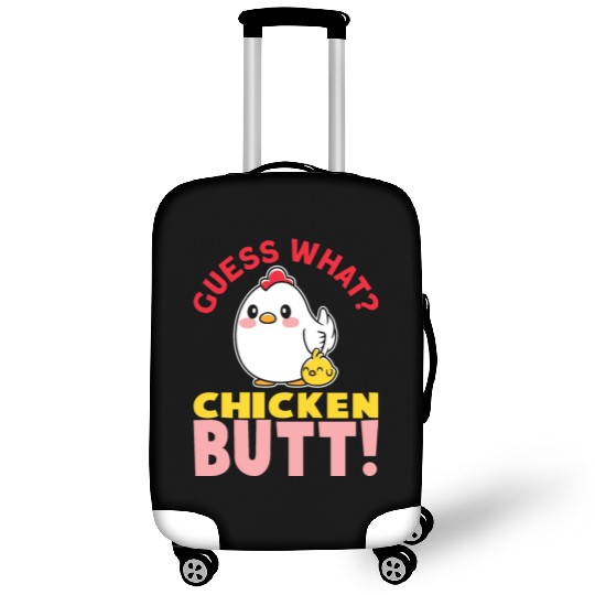 Guess What Chicken Butt Chicken Rooster Farmer Luggage Covers