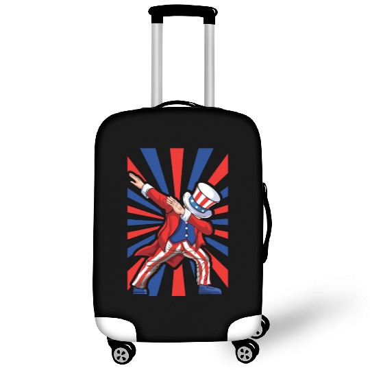 Dabbing Uncle America American Flag 4th Of July Luggage Covers