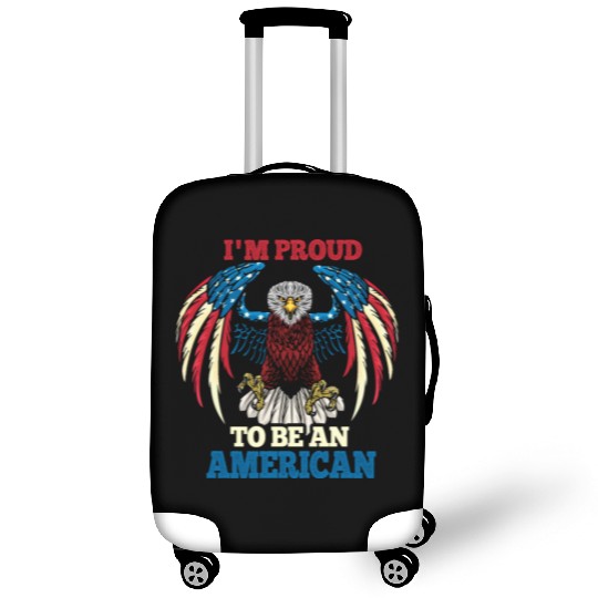 America Proud To Be American Flag 4th Of July Luggage Covers