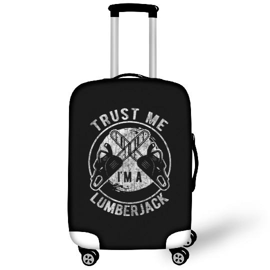 Forest Forest Worker Forester Chainsaw Luggage Covers