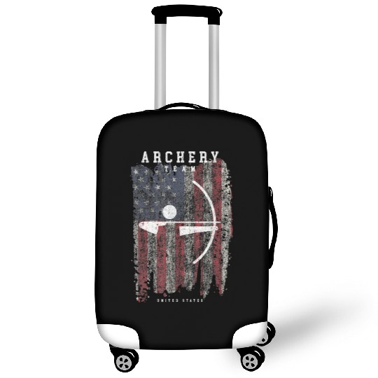 Archery Team USA Vintage American Flag Compound Luggage Covers